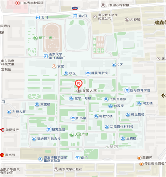 山东大学学校地图